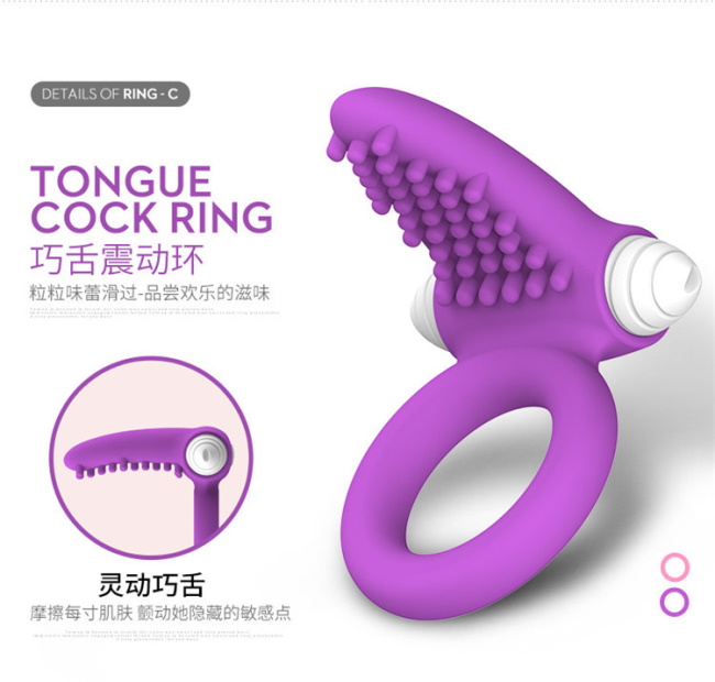 Tongue cock ring